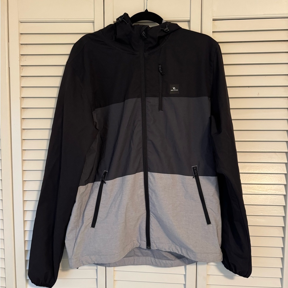 Rip curl Men's Black and Gray Jacket